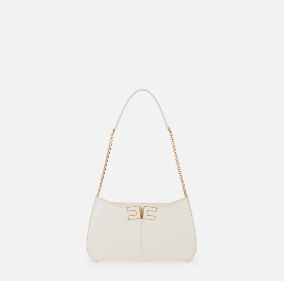 Borsa a spalla con dettaglio logo