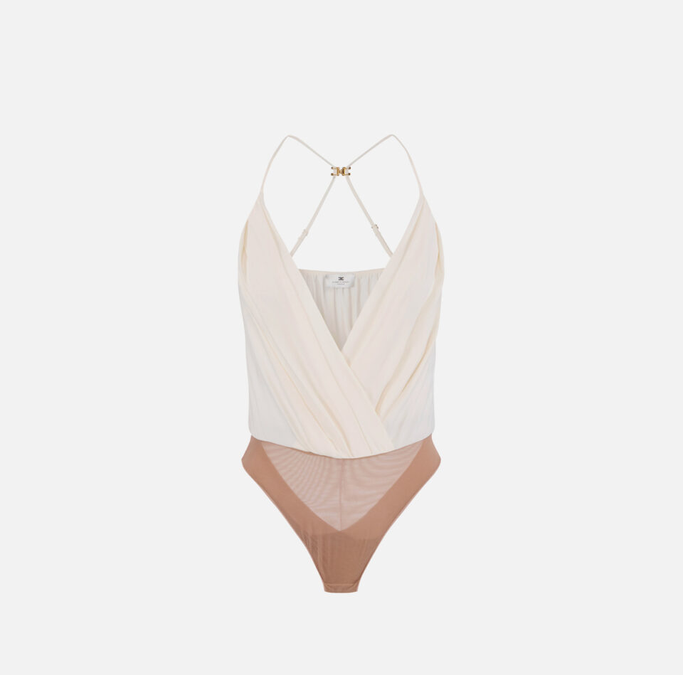 Body in georgette di viscosa