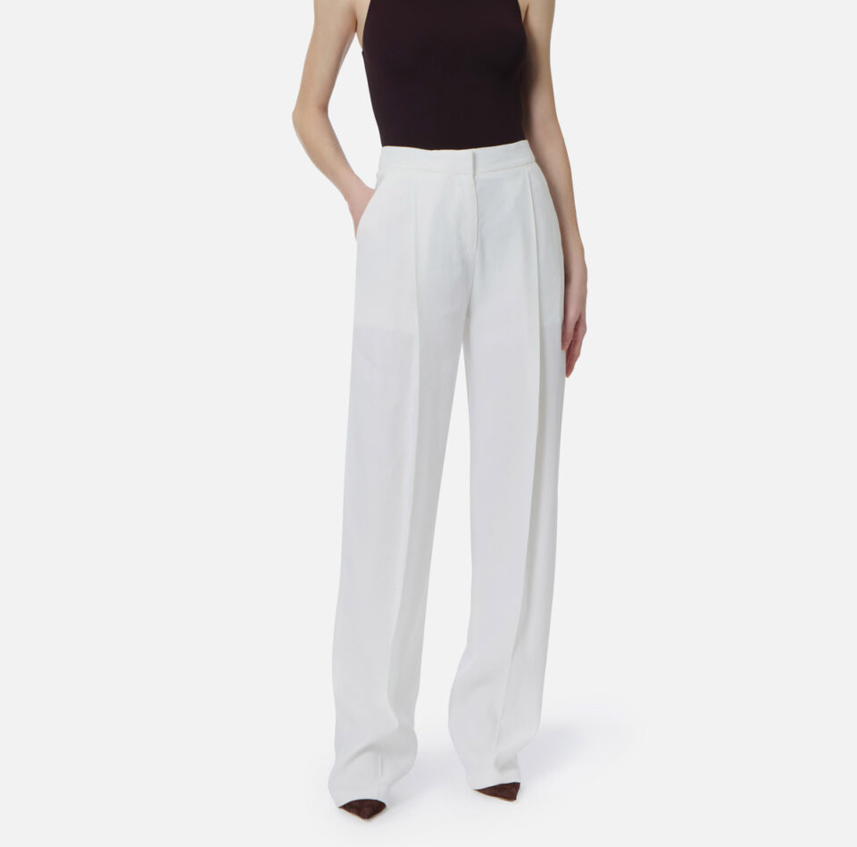 Pantaloni in misto lino