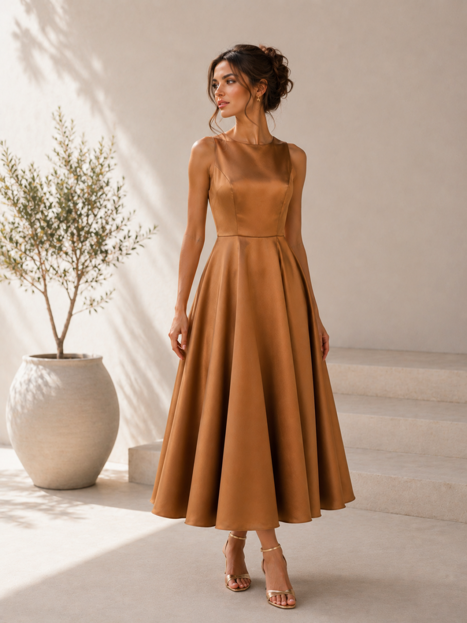 Abito bronzo Giada Curti