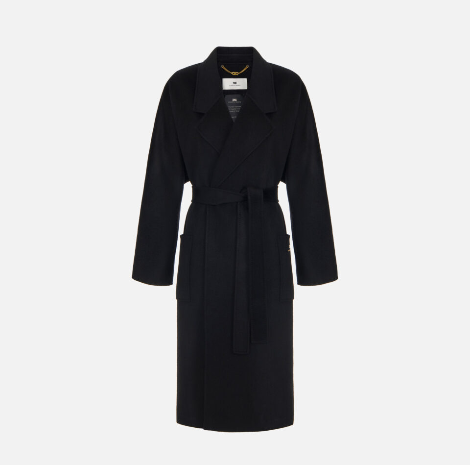 Cappotto in panno double di lana